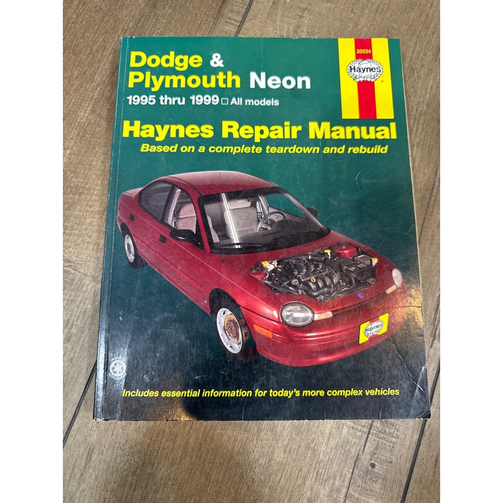 Dodge Plymouth‎ Neon Haynes Repair Manual 1995 1996 1997 1998 1999 All Models
